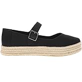 TOMS Women's Carolina Mary Jane Espadrille Casual Flats