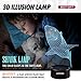 LJOYKID Shark 3D Lamps - Optical Illusion 7 Colors Touch Table Desk with Remote Control Shark Gifts for Children (Shark)