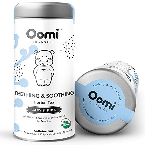 Baby Teething Relief Herbal Tea by Oomi Natural & USDA Organic 30