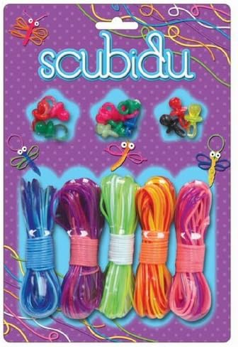 Deluxe Scoobie Fashion Strings Kit - 50 Scoobies Scubidu with 12 Beads by scubidu