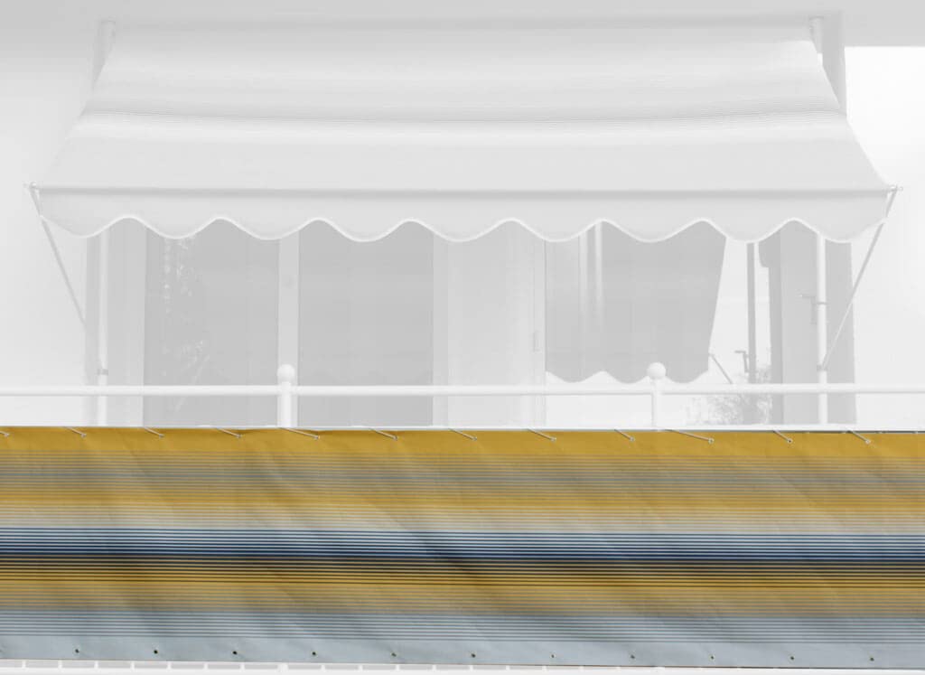 Angerer Freizeitmöbel GmbH Exclusive Balcony Canopy 75 cm (Yellow/Blue/White, Length: 8 Metres)