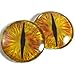 40mm Pair of Large Golden Dragon Fantasy Glass Eyes