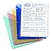 Smead Organized Up Poly Translucent Slash File Jacket, Three-Hole Punched, Letter Size, Assorted Colors, 5 per Pack (89505) (Pack of 1)