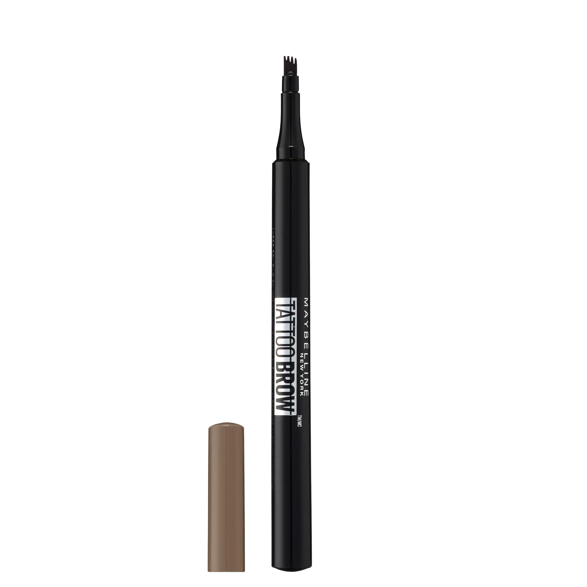 Maybelline Tattoo Brow Micro Eyebrow Microblading Eyebrow Pen Tint, Deep Brown, Packaging may vary