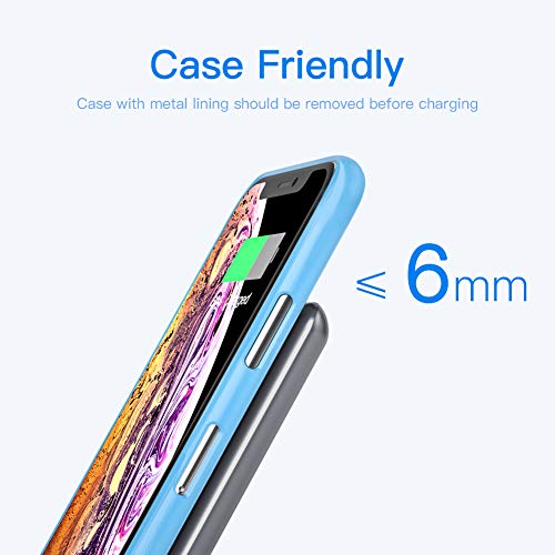 Yootech Fast Wireless Charger,15W for LG V30/V35/G8,7.5W Wireless Charging Stand Compatible with iPhone 11/11 Pro/11 Pro Max/Xs MAX/XR/XS/X/8,10W for Galaxy Note10/Note10Plus/S10(No AC Adapter)