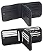 Admetus Mens RFID Blocking Wallets Zipper Leather Wallet for Men Bifold RFID Card Holder Black 2