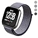 PUGO TOP for Fitbit Versa Bands Nylon Small Large Adjustable Magnetic Replacement Band Strap For Fitbit Versa Fitness Smart Watch Women Men