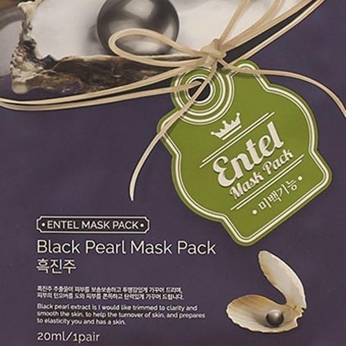 Entel Black Pearl Extract Facial Mask 7 pces | Anti-aging Anti-Wrinkle Moisturizer | Korea
