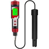 Yewhick Dissolved Oxygen Meter with ATC, 0-40.00 mg/L Measurement Range, DO Meter with Electrode Filling Fluid and Anaerobic Water Calibration Powder
