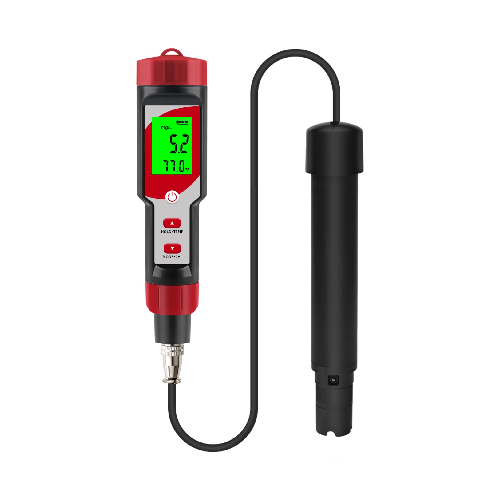 YIYEGO Oxygen Meter Water with 3.6 Ft Electrode Cable, Digital DO Meter with ATC, Dissolved Oxygen Test Kit for Water, Aquaculture, Fish Pond, Beer Brewing 0.0-40.0 mg/L