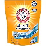 Arm & Hammer 2-in-1 Laundry Detergent Power Paks, 62 ct