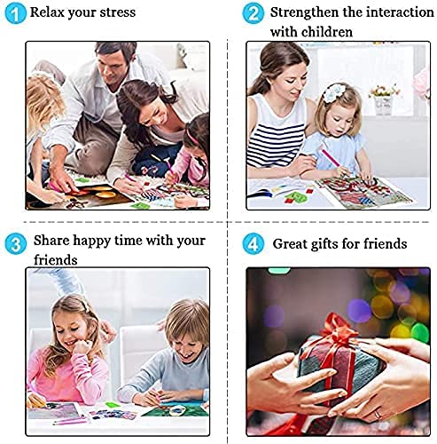 DIY 5D Diamond Painting Kits for Adults, White Wolf Full Drill Diamond Crystal Rhinestone Embroidery Arts Craft Canvas Wall Decor 12x16 inches