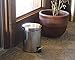 Juvale Stainless Steel Trash Can - Step Trash and Recycling Bin for Bathroom, Living Room, Office - 10.75 Inches in Height, 8 Inches in Diameter