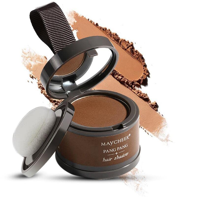 Hairline Powder, Hair Shadow, Hair Root Concealer, Hairline Shadow Cover Up Powder Use for Filling in Thinning Hair, Hair Root Concealer For Makeup for Men and Women, Light Brown