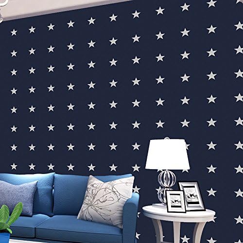GK-Simple European style wall warm decorationNew environmentally-friendly children's room non-woven wallpaper wind of England stars wallpaper , pink , 0.53m X10m