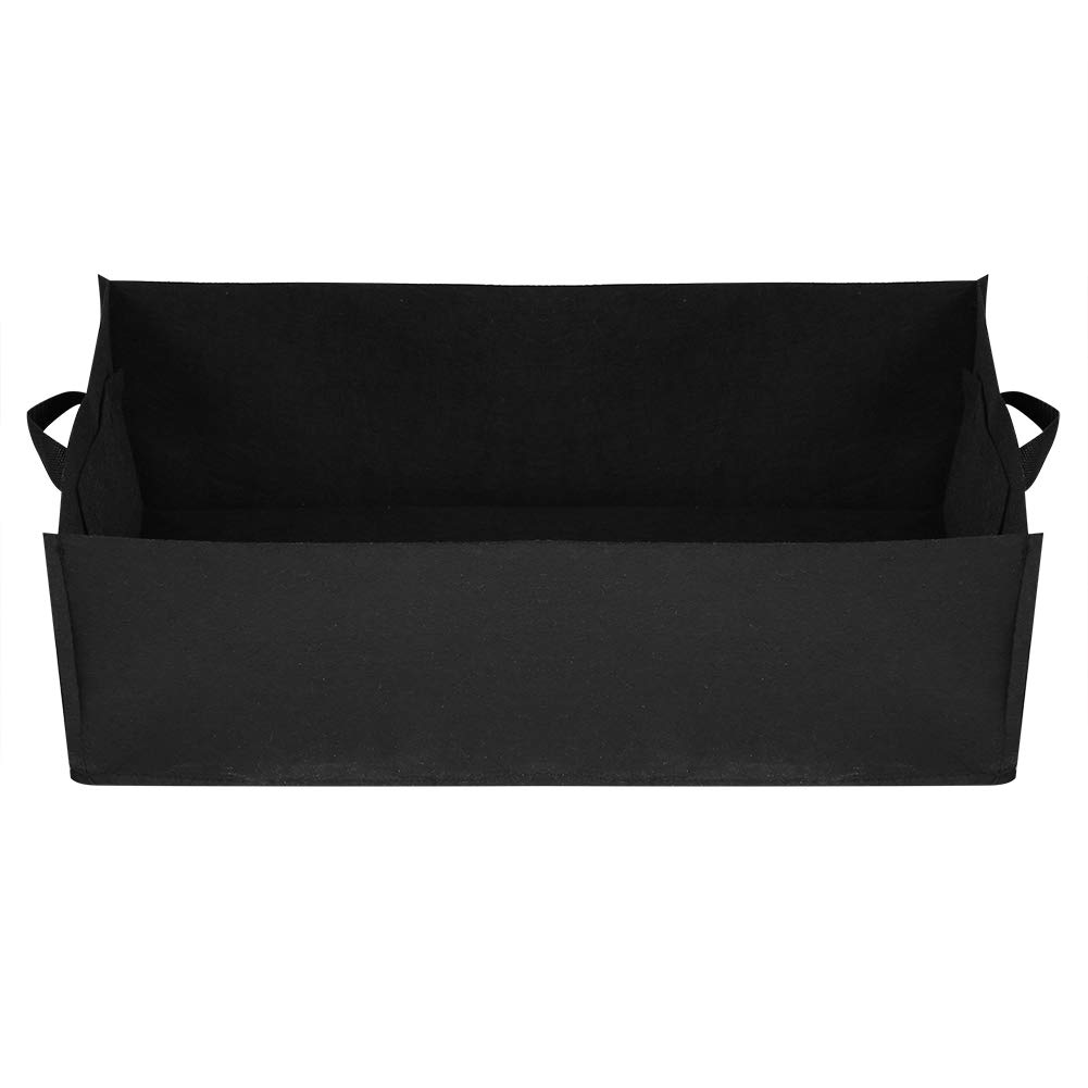 Square Plant Bag,Eco-friendly Non-woven Fabrics Planting Bag,Garden Flower Nursery Planter Breathable and Anti-aging for Vegetable Strawberry(60 * 30 * 20cm)