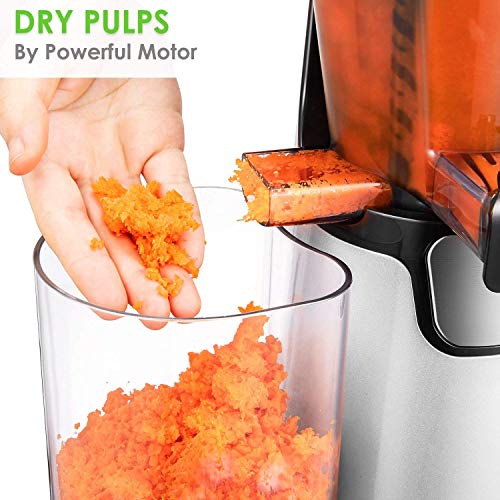 Slow Masticating Juicer Extractor Aicok Compact Cold Press Juicer