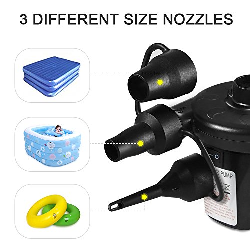 image for mixigoo Electric Air Pump Portable Inflator Pump Deflator Pump Quick-f