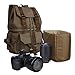 S-ZONE Canvas DSLR SLR Camera Shoulder Bag mens Backpack women Rucksack Bag with Waterproof Rain Cover for Sony Canon Nikon Olympus