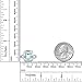 Gem Stone King 925 Sterling Silver Simulated Aquamarine Ring For Women (5.00 Cttw, Emerald Cut 12X10MM, Available In Size 5,6,7,8,9)