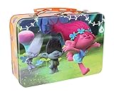 Dreamworks Trolls Princess Poppy, Branch & Guy Diamond Metal Tin Lunch Box Toy Storage Case