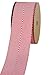 LaRibbons Twill Chevron Stripes Ribbon/Gift Wrap Ribbon, 1-1/2 Inch by 10 Yard/Spool, Red