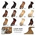 Fabwigs Micro Loop Ring Human Extensions - 18 20 22 Inch 12 Colors 50g Set - Silky Straight Loop Weft Human Remy Hair (18 Inch #4 Medium Brown)
