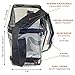 LARGE Clear Lunch Bag - 4 Storage Areas - Super-Duty Water Resistant Plastic Construction w/ Upgraded Zippers - Easy To Clean - Clear Lunch Box for Everyday Use