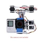 Andoer 2D Light Weight Silver Brushless Motor Gimbal for DJI Phantom 1 2 3+ Aerial Photography