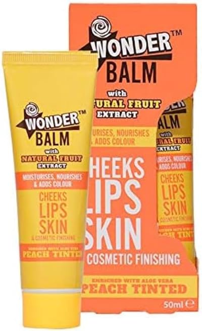 NUAGÉ Wonder Balm 50ml Peach Tinted Hand Lip Nail Cream Aloe Vera