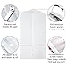 Zilink Clear Garment Bag Dress Bags for Storage 54-inch Coat Bags with Full Length Zipper for Clothes Closet Storage, Set of 6