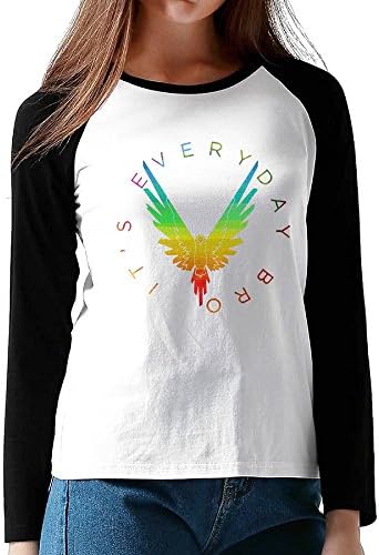 Logan Paul And PewDiePie Classic Logo Combination Of Ladies Long Sleeve Shirt Beautiful Parrot 2 Black M