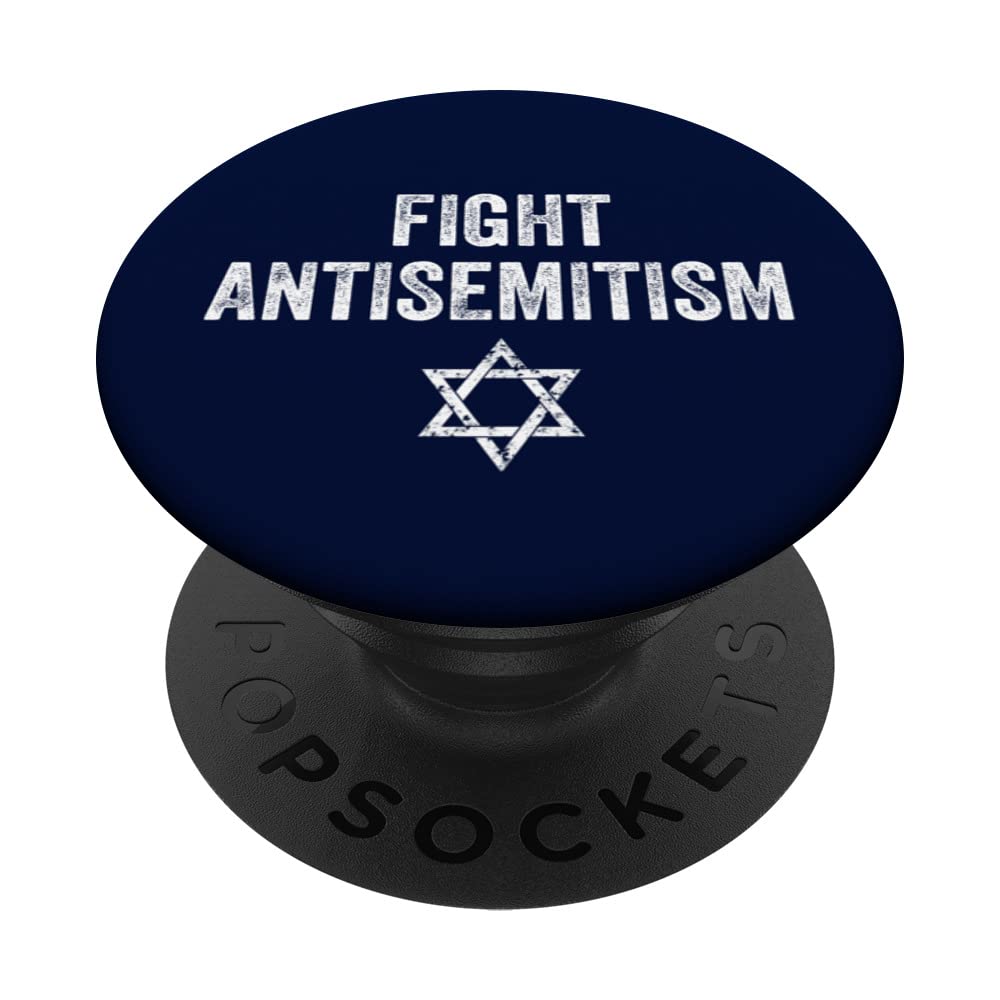 Fight Antisemitism Stop the Hate Jewish Pride PopSockets Swappable PopGrip