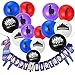 Gaming Party Supplies Balloons and Banners - 50pcs assorted colorful latex party favors balloons and birthday Banner decorations