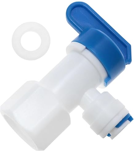 Acetal Copolymer RO Water Storage Tank Ball Valve,1/4 inch O.D. Tubing x 3/8