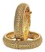 Ethnic Gorgeous Bollywood Fashion Gold Tone Polki Indian Bangles Traditional Jewelry (2.40)