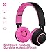 Sound Intone HD30 Headphones with Microphone Lightweight Folding Earphones for iPhone,PC,Laptop, Android Smartphones,Tablet (Rose)