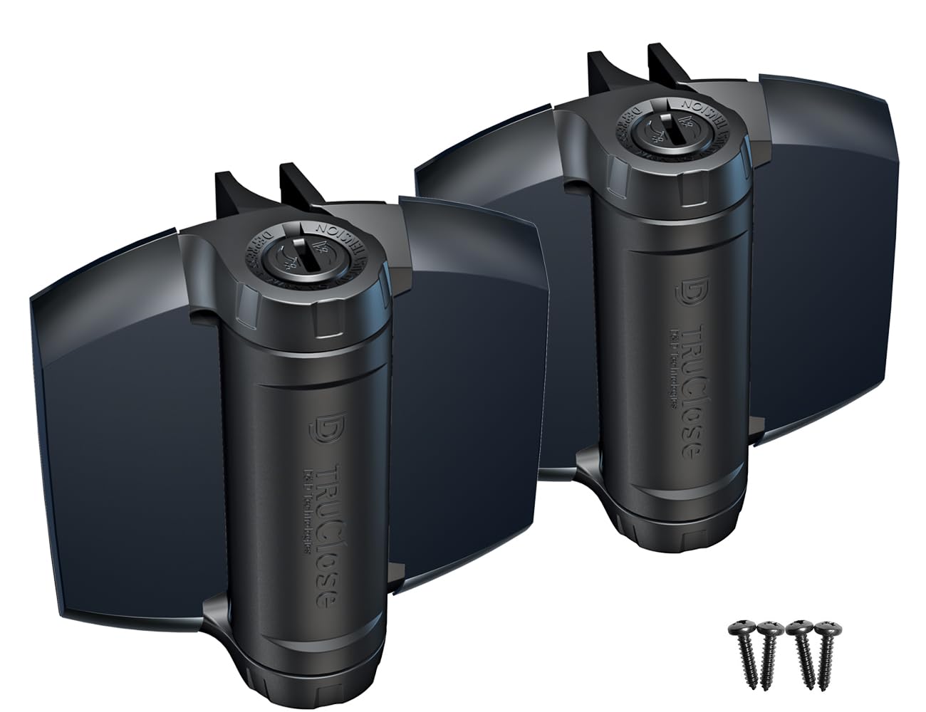 D&D TCHD1L2S3BTS Series 3 TruClose Heavy Duty Hinges with 2 Legs-for Metal Gates, Black