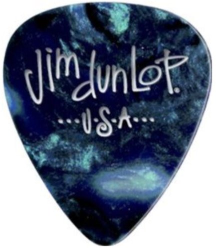 Dunlop 483P11HV Genuine Celluloid, Turquoise Pearloid, Heavy, 12/Player's Pack