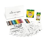 Color Escapes Adult Coloring Kit, Paw Prints includes 12 Preimum Sheets, 50 Colored Pencils, 12 Watercolor Pencils Pencils! Complete Adult Coloring Gift Set!