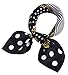 Urban CoCo Women's Square Graphic Print Neckerchief (Black)