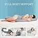Full Body Jersey Maternity Pillow Baby Nursing Cushion and Maternity Pillow for Pregnant Women Belly and Back Support Cushion Made of Jersey Pillow Cover Wedge Pillow Included