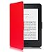 OMOTON Kindle Paperwhite Case Cover - The Thinnest Lightest PU Leather Smart Cover Kindle Paperwhite fits All Paperwhite Generations Prior to 2018 (Will not fit All New Paperwhite 10th Gen), Red