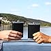 Pocket Hip Flask 8 Oz with Funnel - 18/8 Stainless Steel with Black Leather Wrapped Cover and 100% Leak Proof - Fits any Suit for Discrete Liquor Shot Drinking