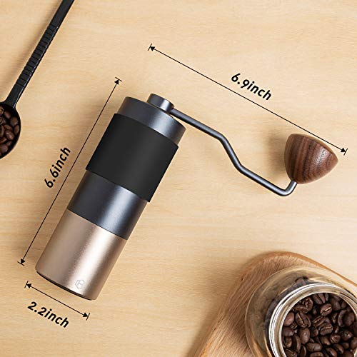 Hand Coffee Grinder HEIHOX Manual Coffee Grinder with Adjustable