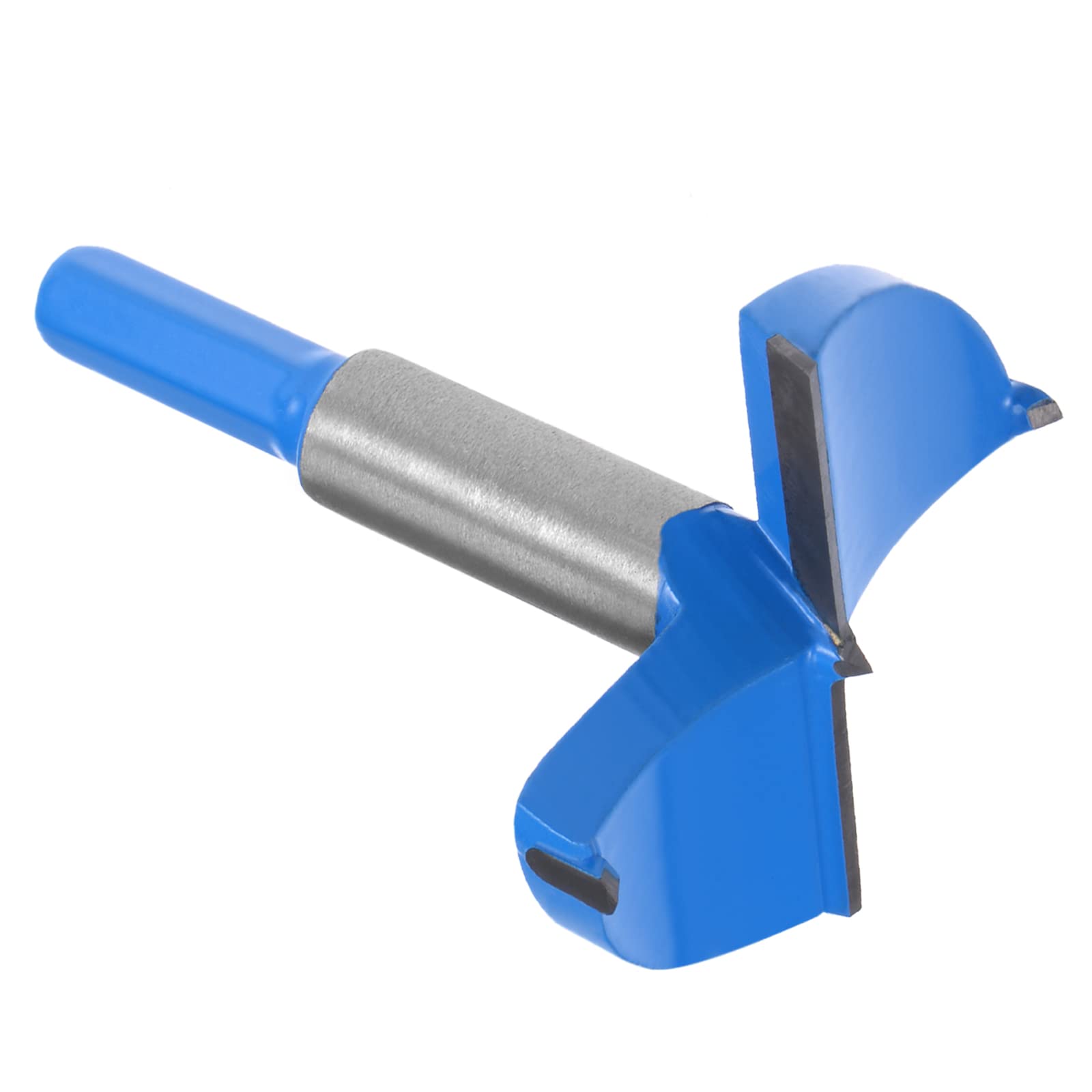 Kozelo Forstner Drill Bit - [60mm] Tungsten Carbide Auger Opener for Wood Furniture Hinge Woodworking Use, Hex Shank, Dark Blue