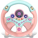 Kids Electric Early Education Simulation Steering Wheel Toy Multifunctional High Simulation Car Driving Toy with Music and Li