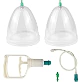 LNQ LUNIQI Breast Enlargement Pump and Vacuum Cupping Set for Women, Silicone Breast Lift Buttock Enhancement Cupping Therapy Kit for Women Ladies Massage Therapists Cupping Machine Accessories