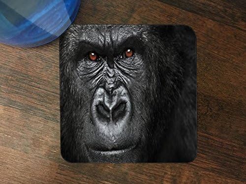 Gorilla Face Silicone Drink Beverage Coaster 4 Pack by Gorilla Cases