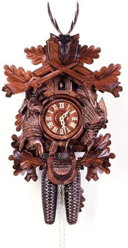 August SchwerCuckoo Clocks Hunting Clock, Hanging Animals
